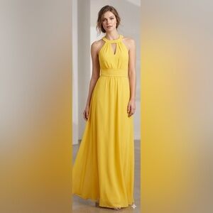 STUNNING Veneno en la Piel Yellow Maxi Dress